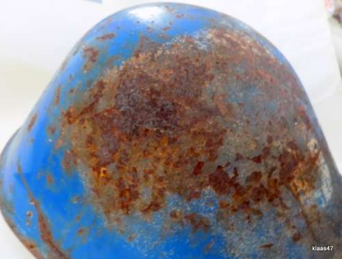 Old UN Peacekeeping Helmet - Steel shell only - no inner.  Very rusty.  See pictures.