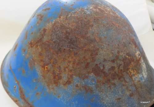 Old UN Peacekeeping Helmet - Steel shell only - no inner.  Very rusty.  See pictures.