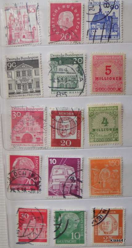 Germany - Mixed Lot - 15 used and unused stamps