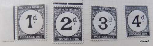Northern Rhodesia - 1929-52 - Postage dues - Unused Hinged.