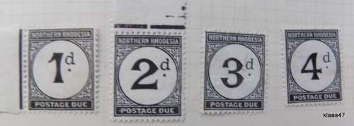 Northern Rhodesia - 1929-52 - Postage dues - Unused Hinged.