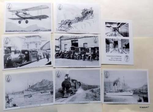 Cape Town Nat Stamp Exh - 2005 - 8 Postcards (Mail delivery at the Cape 1845-1925) Limited Issue