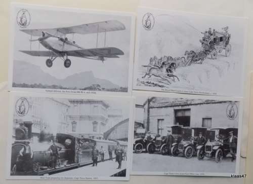 Cape Town Nat Stamp Exh - 2005 - 8 Postcards (Mail delivery at the Cape 1845-1925) Limited Issue