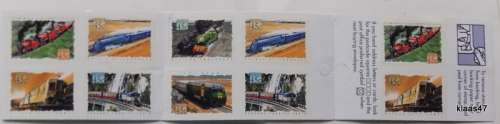 Australia - 1993 Booklet - Trains - with 10 Self Adhesive stamps