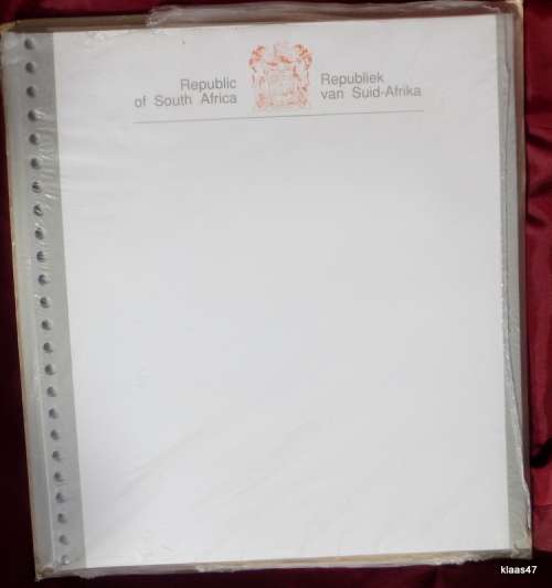 Pack of 50 Pages for Stamp Album - Republic of South Africa - 27.5x30.5cm