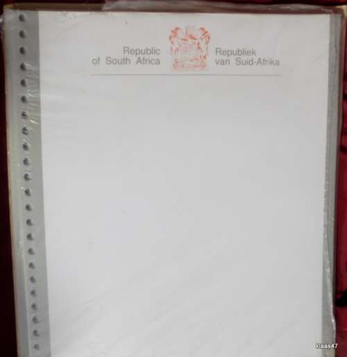 Pack of 50 Pages for Stamp Album - Republic of South Africa - 27.5x30.5cm