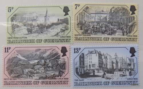 GB - Guernsey - 1978 - Old prints - Set of 4 Unused stamps