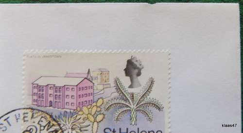 Union-Castle Line envelope - Pendennis Castle - Post mark St. Helena Jamestown - JA 5 74