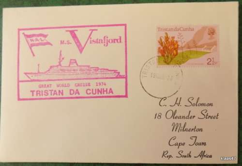 Cover - 1974 - MS Vistafjord World Cruise Tristan da Cunha