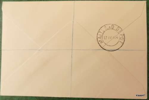 Tristan da Cunha - 1974 - Penguin - Envelope with 2 stamps
