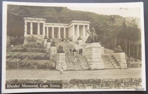 Rhodes Memorial, Cape Town Vintage Real Picture Post Card -