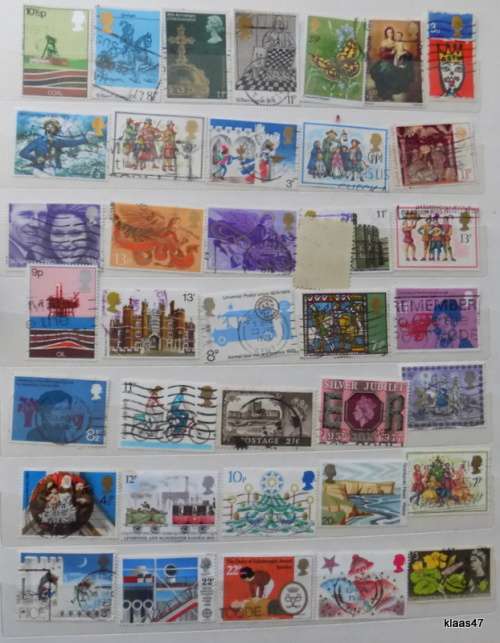 GB - Mixed lot of 37 Used, some hinged stamps
