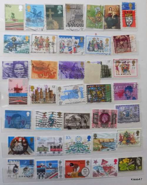 GB - Mixed lot of 37 Used, some hinged stamps