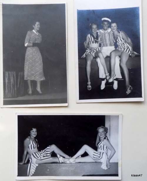 Cast photo - I Love Girls - 1954 (Three Black and White Postcard size photos)