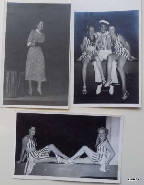 Cast photo - I Love Girls - 1954 (Three Black and White Postcard size photos)