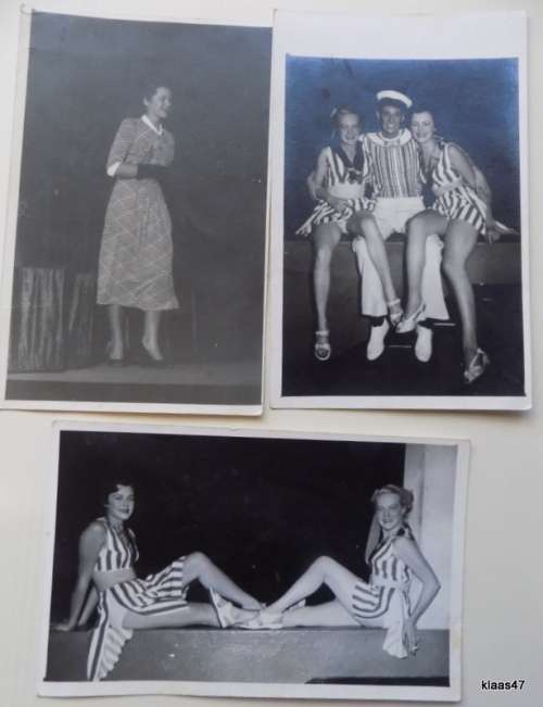 Cast photo - I Love Girls - 1954 (Three Black and White Postcard size photos)