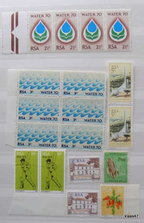 South Africa - Mixed Lot of 18 Unused stamps