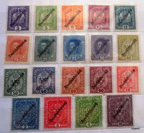 Austria - 1918/19 - Austro-Hungarian Empire  overprint Deutschösterreich - 19 Unused Lightly hinged
