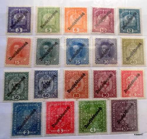 Austria - 1918/19 - Austro-Hungarian Empire  overprint Deutschösterreich - 19 Unused Lightly hinged