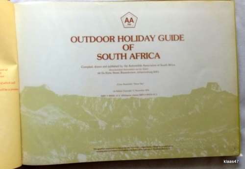 Outdoor Holiday Guide of South Africa (AA) - 1978 - Hardcover