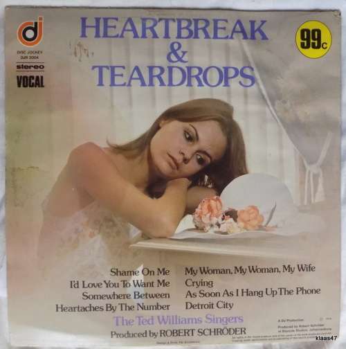 Heartbreak and Teardrops -  The Ted Williams Singers - DJ2004 - Badly scratched