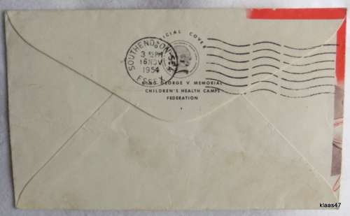 New Zealand - Official Cover - 1954 - Health Issue - Young Climber