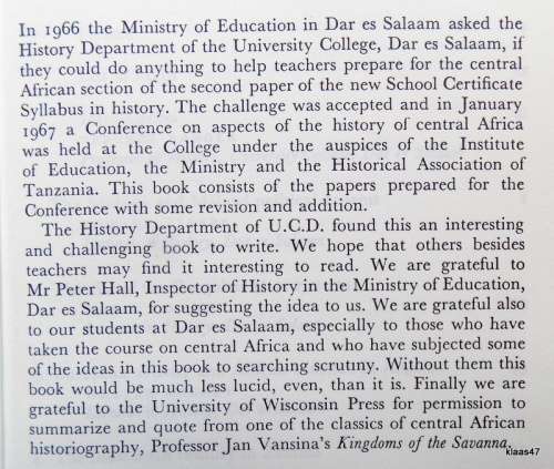 Aspects of Central African History - Ed: T O Ranger - Paperback