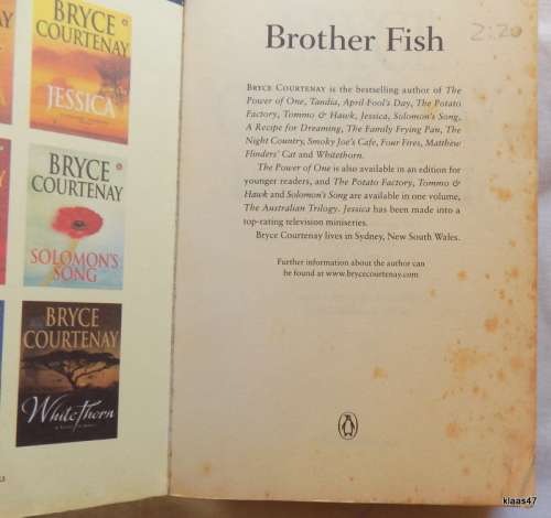 Brother Fish - Bryce Courtenay - Paperback