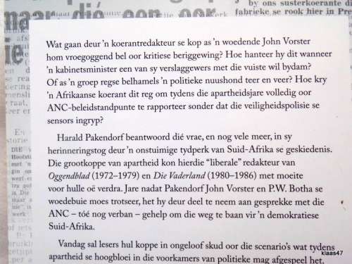 Stroomop - Hardald Pakendorf - Herinneringe van `n koerantman in die Apartheid-era - Getekende Kopie