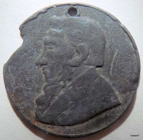 ZAR Zuid Afrikaanse Republiek - P KRUGER - PRESIDENT - Medallion (Damaged)