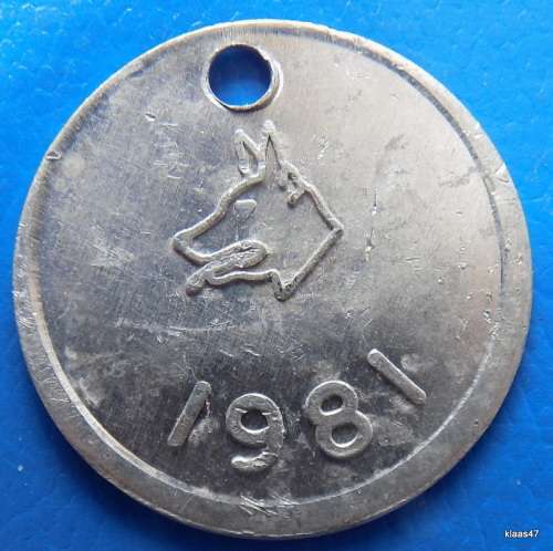 Dog Licence - 1981 - Caledon - A.R./D.C. No 1279