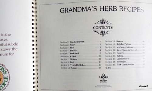 Grandma`s Herb Recipes - From the Herb Society of South Africa