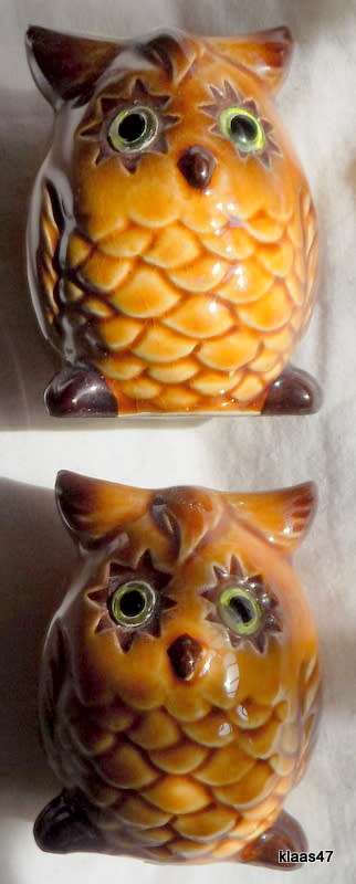 Porcelain Balboa Salt and Pepper Owls