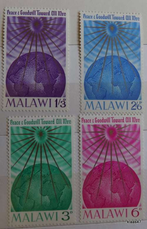 Malawi - 1964 - Christmas - Set of 4 Unused lightly hinged stamps