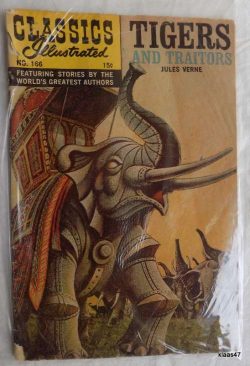 Classics Illustrated - No. 166 - 1966 - Tigers and Traitors - Jules Verne