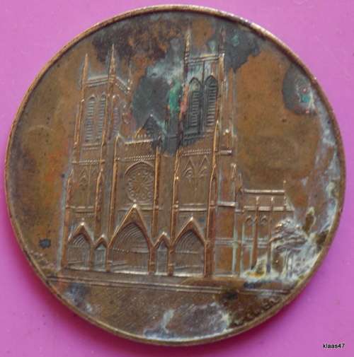 Token - Church of St John the Divine - (brass gilt)