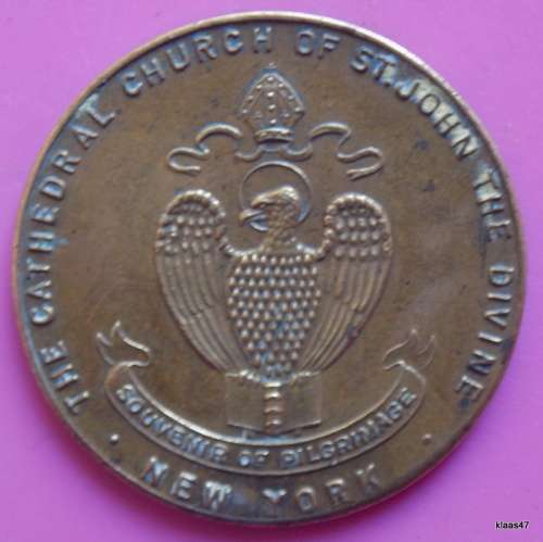 Token - Church of St John the Divine - (brass gilt)