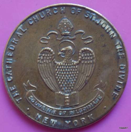 Token - Church of St John the Divine - (brass gilt)