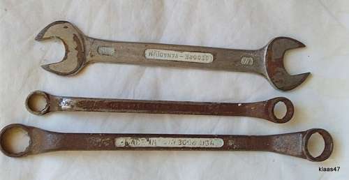 3 Old Spanners - 1 Gedore - 2 USA