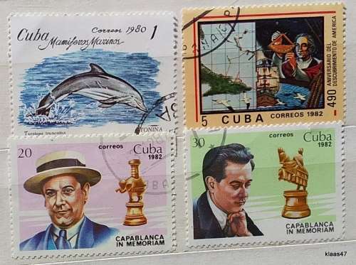 Cuba - Mixed Lot of 4 Used stamps