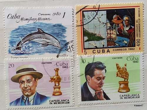 Cuba - Mixed Lot of 4 Used stamps