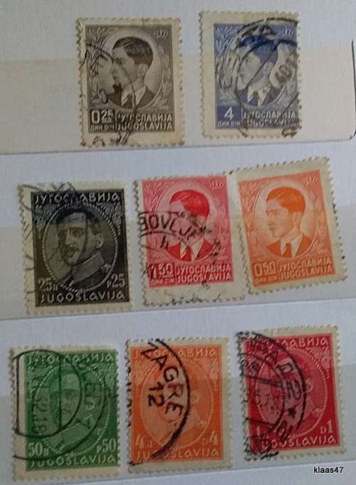 Yugoslavia - Mixed Lot of 8 Used (some Hinged) stamps