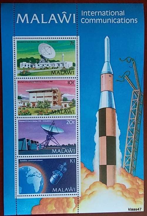 Malawi - 1981 - International Communications - Miniature Sheet - Unused