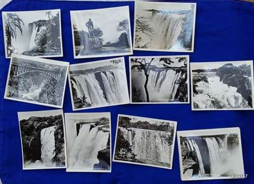 Tokim Series VF - Victoria Falls - 12 Real Photo Snapshots - 8.5x6.5cm (in cardboard folder)