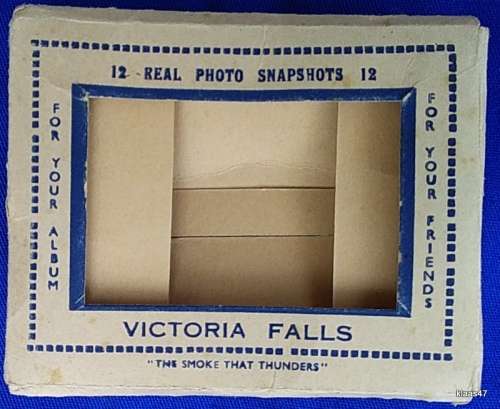 Tokim Series VF - Victoria Falls - 12 Real Photo Snapshots - 8.5x6.5cm (in cardboard folder)