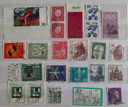 Mixed Lot of 23 Used stamps (mostly Germany)