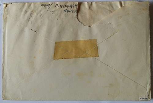 SHANGHAI to Posted to England - 5 Overprint Surcharge stamps and Airmail label Envelop