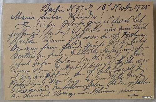 Postkarte - Deutsches Reich Rheinland - Pre printed - Dated 1925 Berlin