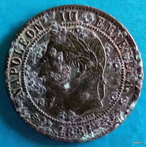 France Empire - 1861 A - Napoleon III - 10 Centimes - Bronze