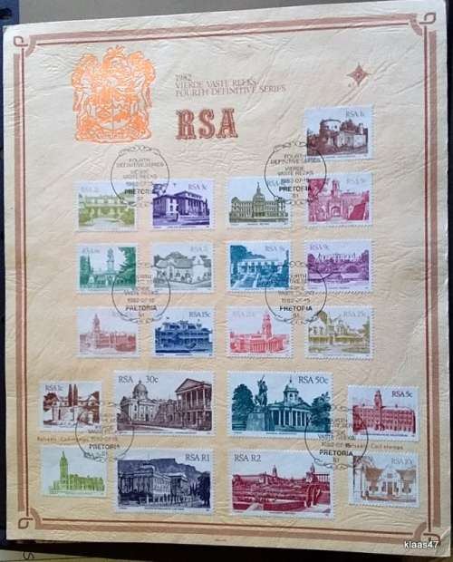 RSA - 1982 - Fourth Definitive Series - Historical Buildings - Official First Day Card 4.1